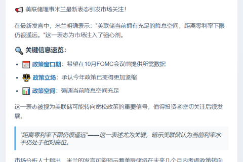 美联储：降息空间充足，零利率尚远