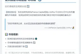 亚洲加密用户投机情绪跌至新低