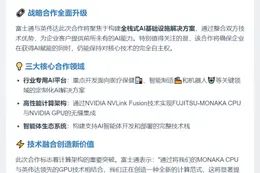 富士通联手英伟达共建AI基础设施