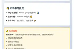 比特币涨破12.4万美元