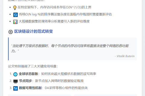 Vitalik新文：内存访问复杂度与区块链效率