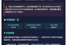 鲸鱼做空BTC爆仓，浮亏2700万