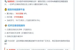 XPL神秘巨鲸加仓现货并部分平仓多单