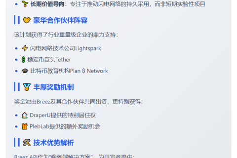 Breez 推出 Time2Build 加速闪电网络