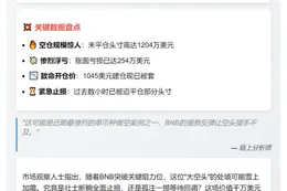 Hyperliquid最大BNB空头亏损254万美元