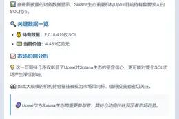 Upexi持有201万枚SOL 价值4.48亿美元