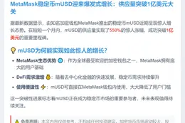 mUSD供应破亿，月增550%