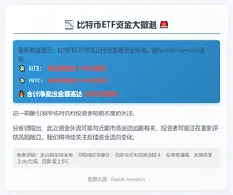 BITB、FBTC单日净流出近3000万美元