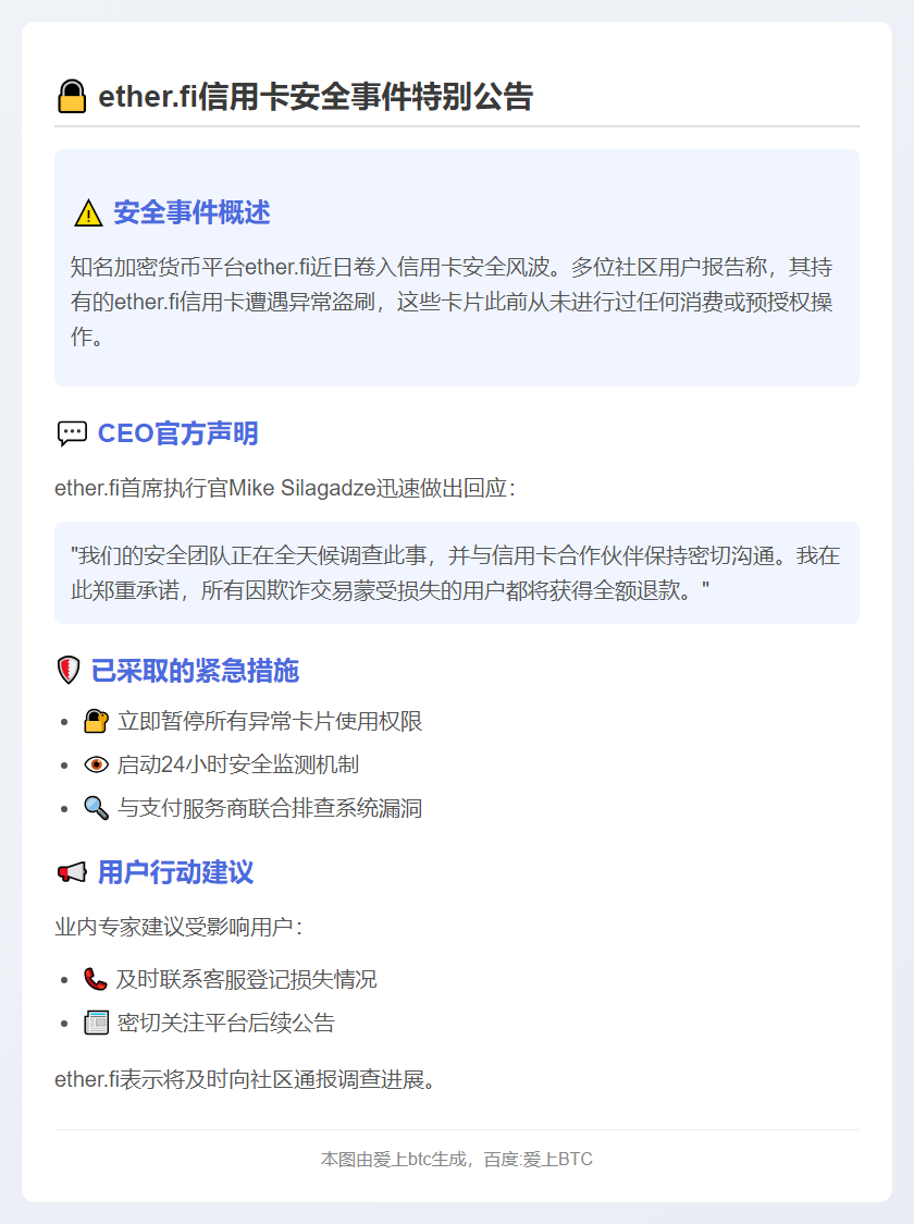 ether.fi调查盗刷事件，承诺退款