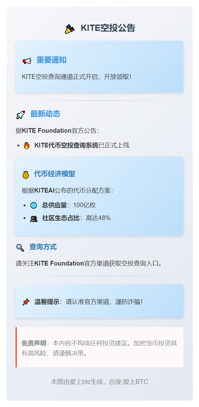 KITE空投11月3日开放领取