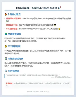 23btc晚报 | 11月2日重要动态速览