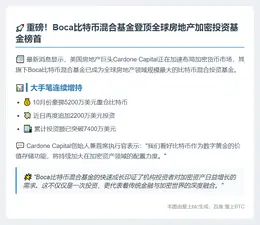 Boca比特币基金成最大地产混合基金