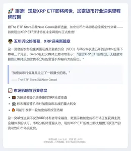 首只现货XRP ETF两周内推出