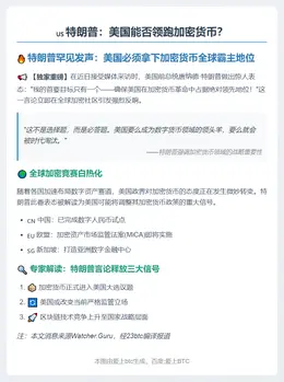 特朗普：美国能否领跑加密货币？