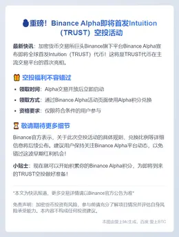 Binance Alpha空投Intuition（TRUST）