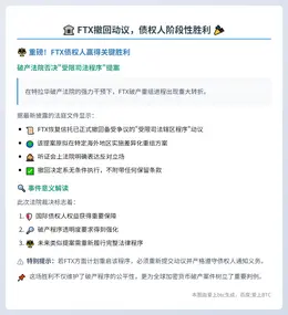 FTX撤回动议，债权人阶段性胜利