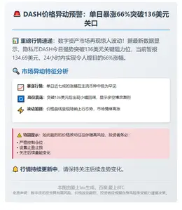DASH暴跌66%至136美元