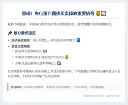 央行10月重启国债买卖