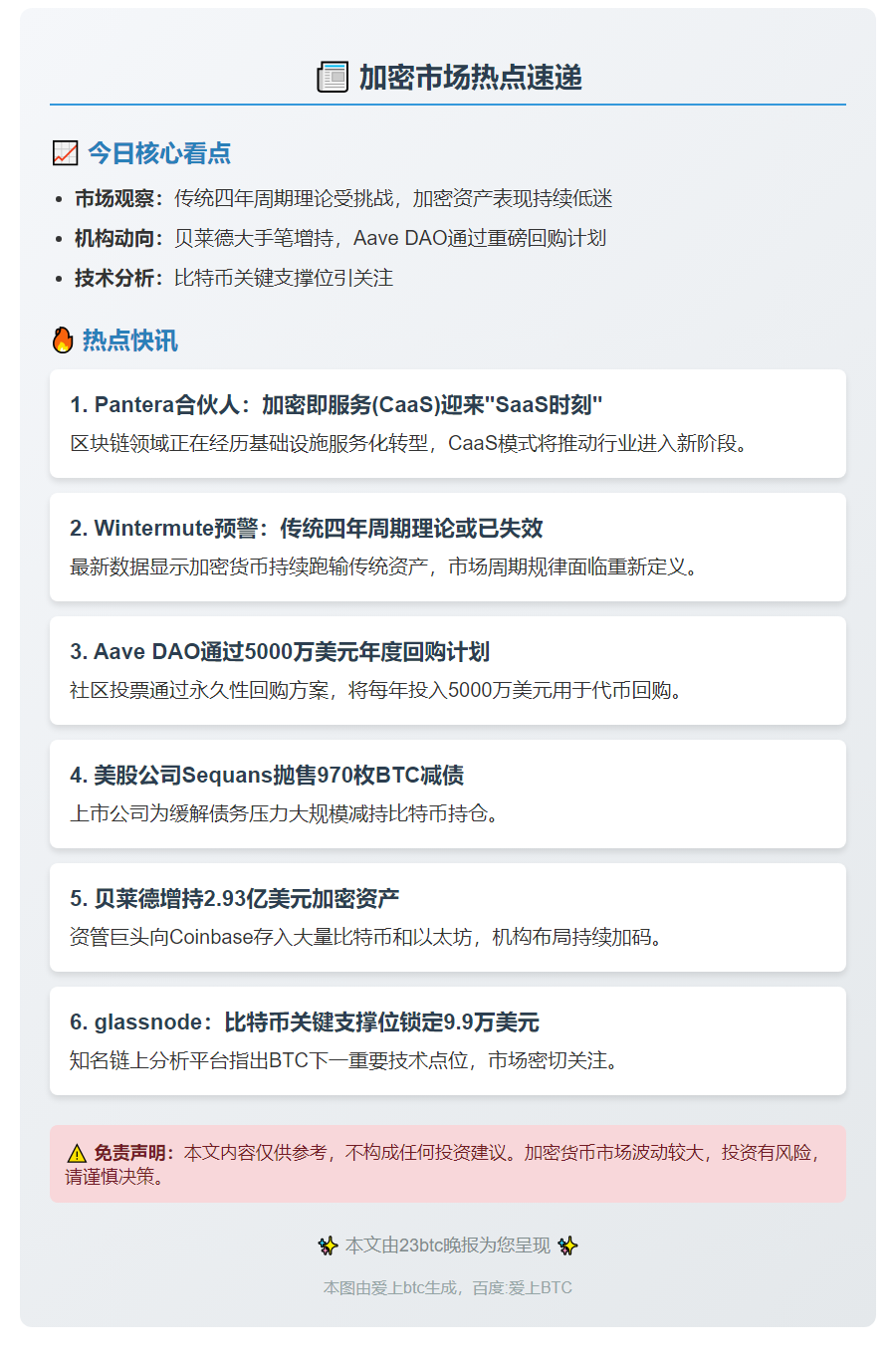 23btc晚报 | 11月4日要闻速览