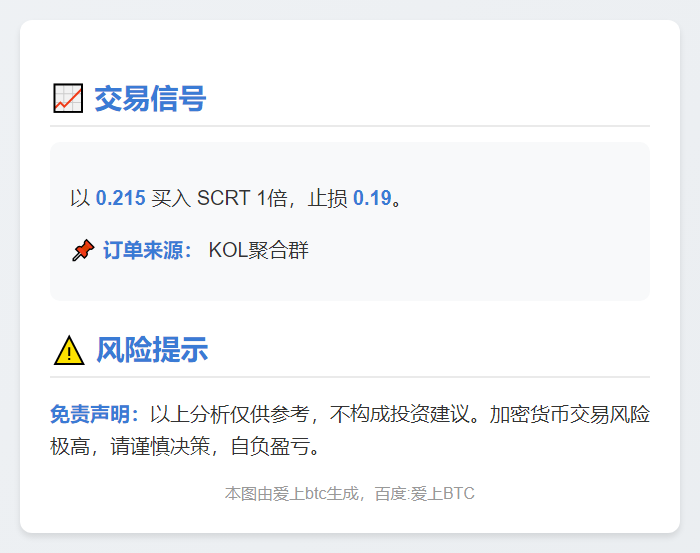 买入SCRT信号