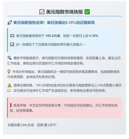 美元指数涨0.35%
