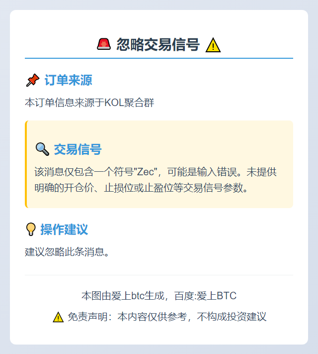 忽略交易信号