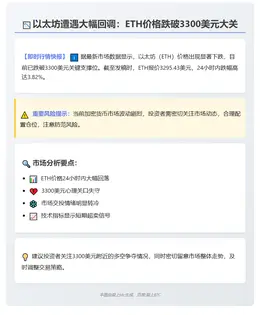 ETH跌破3300