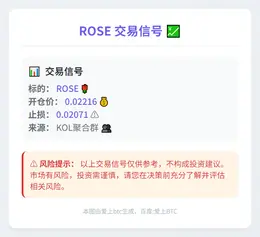 2025-11-07 08:26:40 ROSE交易信号