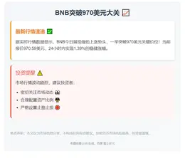 BNB突破970美元
