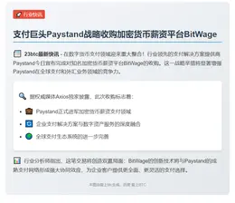 Paystand收购加密薪资平台BitW