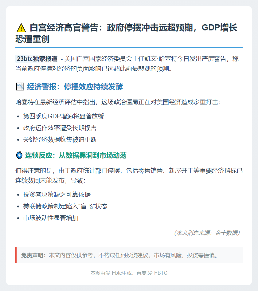 政府停摆重创经济超预期