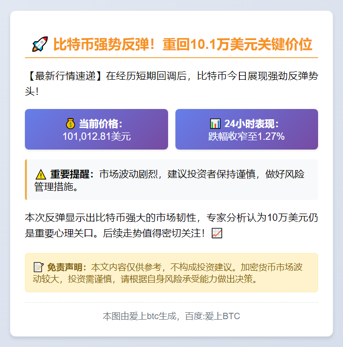 BTC突破10.1万美元
