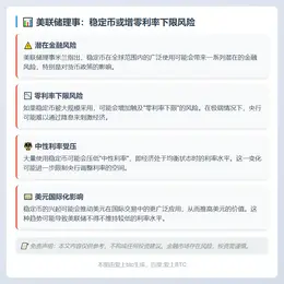 美联储理事：稳定币或增零利率下限风险