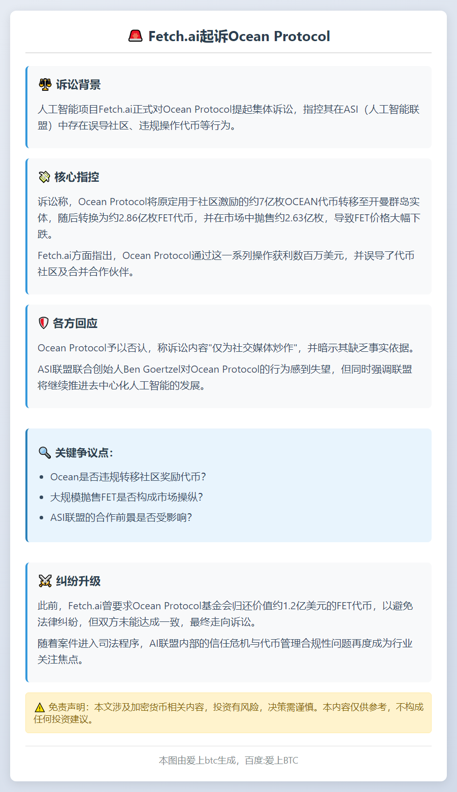 Fetch.ai起诉Ocean Prot