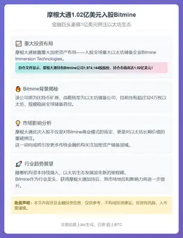 摩根大通1.02亿美元入股Bitmine