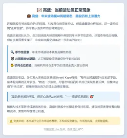 高盛：当前波动属正常现象