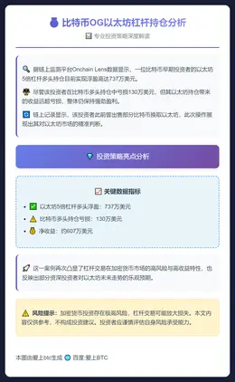 比特币OG以太坊杠杆浮盈737万