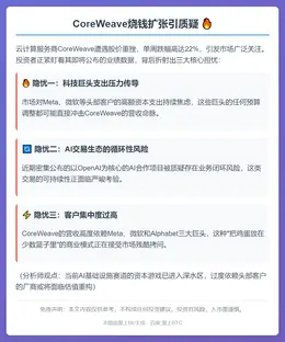 CoreWeave烧钱扩张引质疑