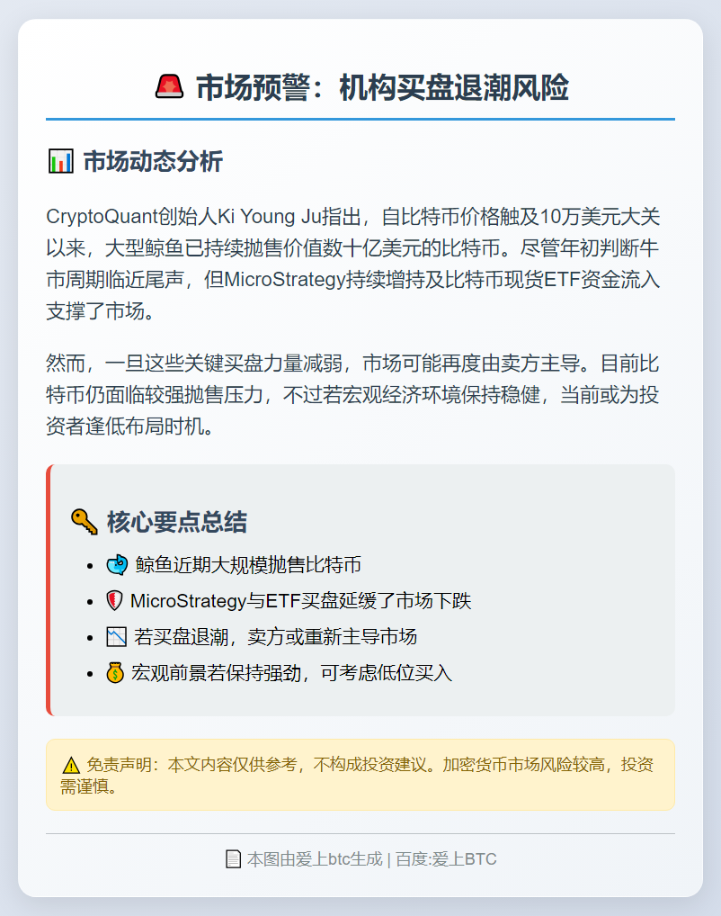若机构买盘退潮，市场或重归卖方主导