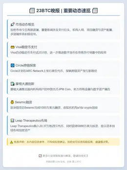 23btc晚报 | 11月12日重要动态速览