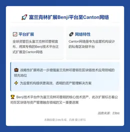 富兰克林扩展Benji平台至Canton网络