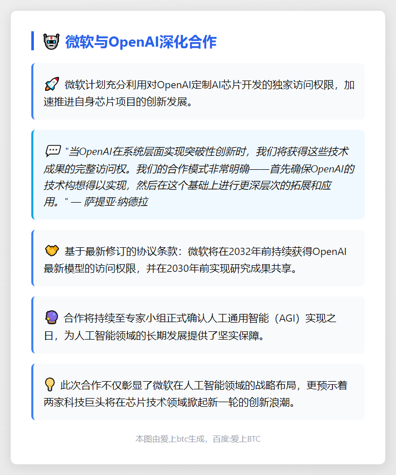 微软借OpenAI芯片技术推进自研