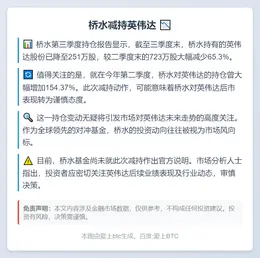 桥水减持英伟达