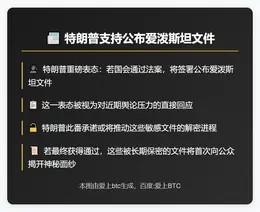 特朗普支持公布爱泼斯坦文件