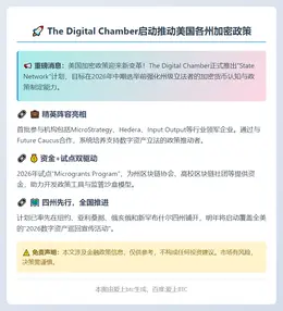 The Digital Chamber启动推动美国各州加密政