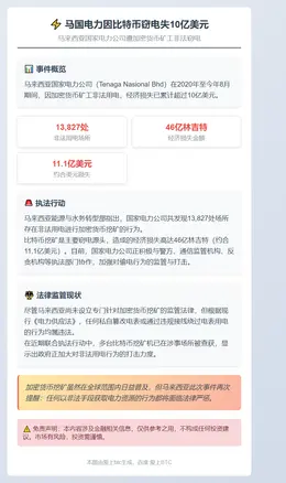 马国电力因比特币窃电失10亿美元