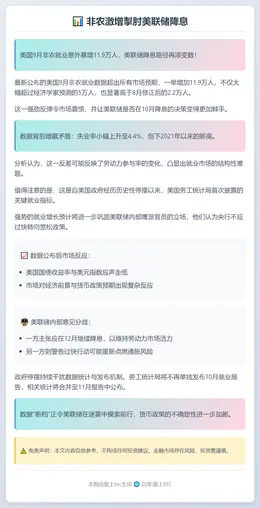 非农激增掣肘美联储降息