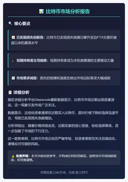 比特币已现FTX以来最高损失