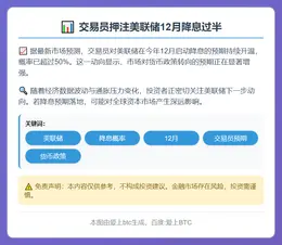 交易员押注美联储12月降息过半