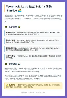 Wormhole Labs 推出 Solana 网关 Sun